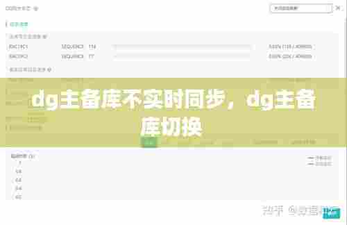 dg主备库不实时同步,dg主备库切换