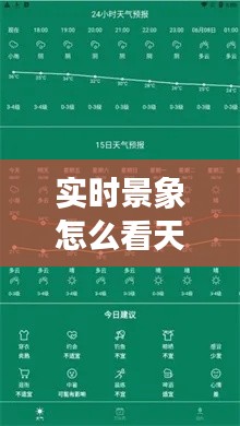 实时景象怎么看天气预报，如何看实时天气预报 