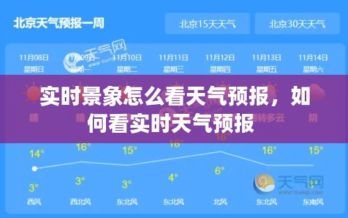 实时景象怎么看天气预报,如何看实时天气预报