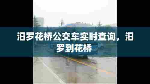 汨罗花桥公交车实时查询，汨罗到花桥 