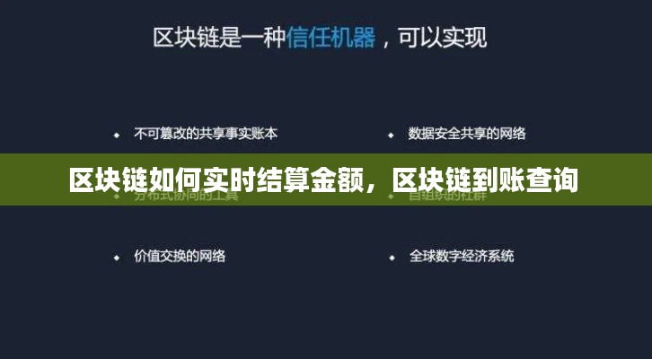 区块链如何实时结算金额,区块链到账查询