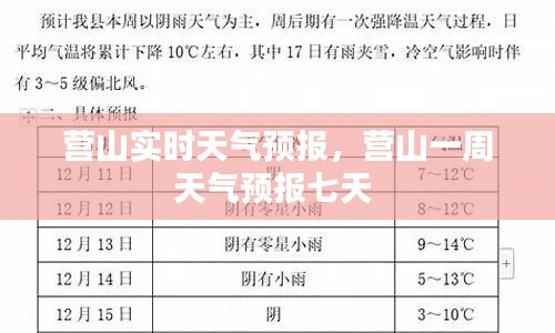 营山实时天气预报,营山一周天气预报七天