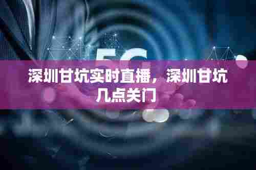 深圳甘坑实时直播,深圳甘坑几点关门