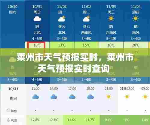 莱州市天气预报实时，莱州市天气预报实时查询 