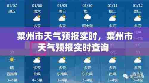 莱州市天气预报实时,莱州市天气预报实时查询