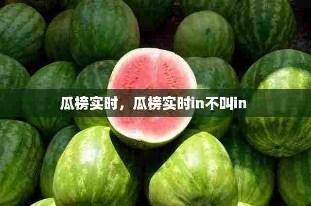 瓜榜实时，瓜榜实时in不叫in 