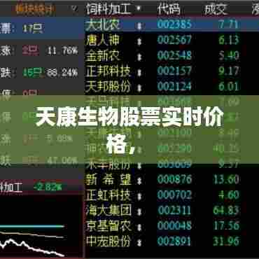 天康生物股票实时价格， 