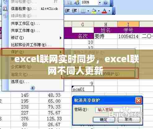 excel联网实时同步,excel联网不同人更新