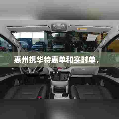 惠州携华特惠单和实时单,