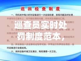 巡查员实时处罚制度范本,巡查员正确巡查怎么计算的