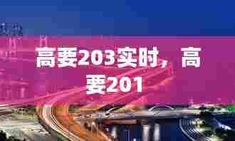 高要203实时,高要201