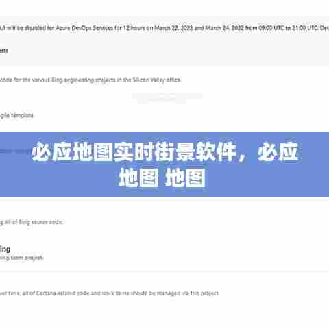 必应地图实时街景软件,必应地图 地图