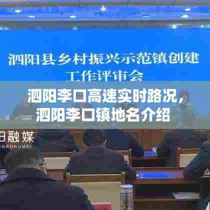 泗阳李口高速实时路况，泗阳李口镇地名介绍 