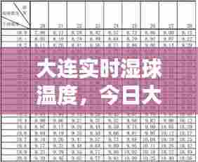 大连实时湿球温度,今日大连湿度