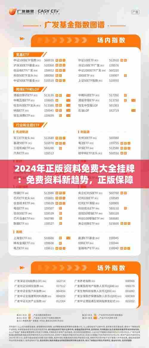 2024年正版资料免费大全挂牌：免费资料新趋势，正版保障更放心