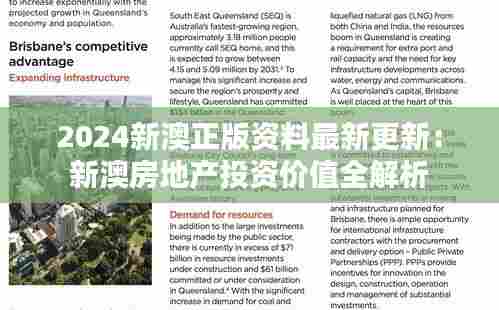 2024新澳正版资料最新更新:新澳房地产投资价值全解析
