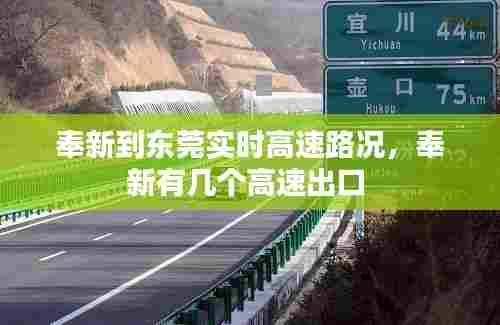 奉新到东莞实时高速路况，奉新有几个高速出口 