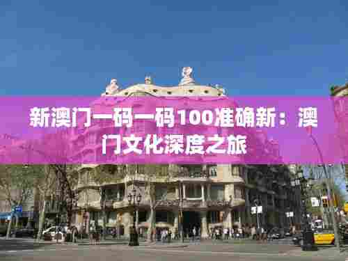 新澳门一码一码100准确新：澳门文化深度之旅