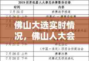 佛山大选实时情况，佛山人大会议召开时间表 