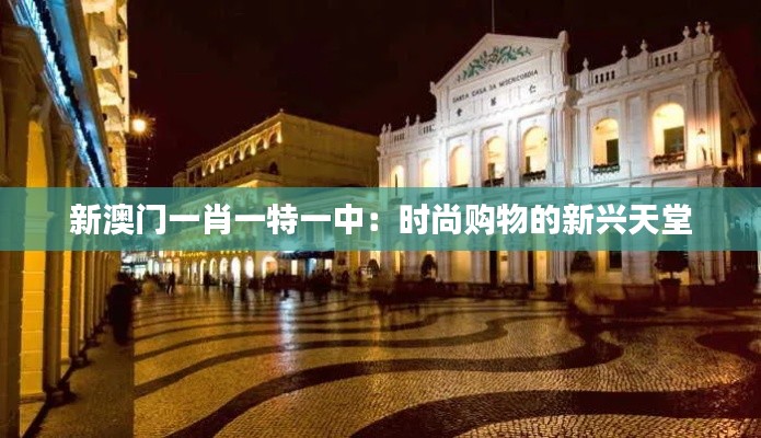 新澳门一肖一特一中:时尚购物的新兴天堂