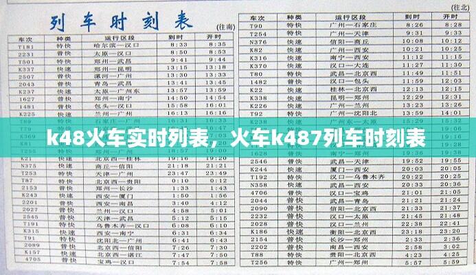 k48火车实时列表，火车k487列车时刻表 
