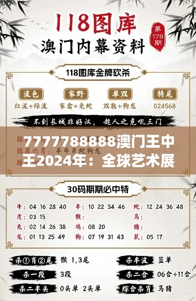 7777788888澳门王中王2024年:全球艺术展览