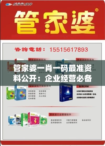 管家婆一肖一码最准资料公开：企业经营必备的决策参考