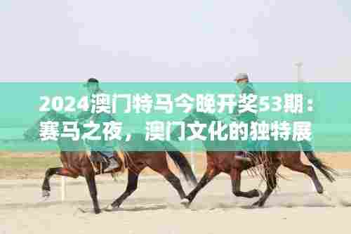 2024澳门特马今晚开奖53期：赛马之夜，澳门文化的独特展现