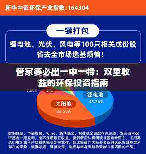管家婆必出一中一特:双重收益的环保投资指南
