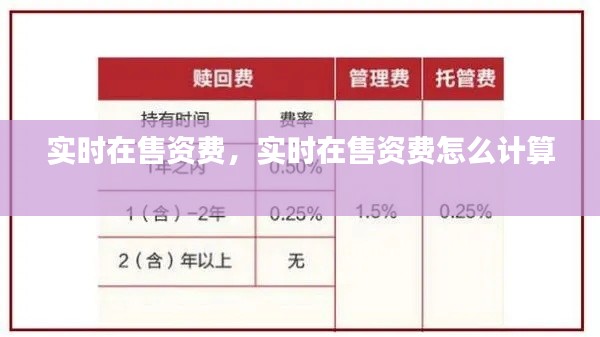 实时在售资费,实时在售资费怎么计算