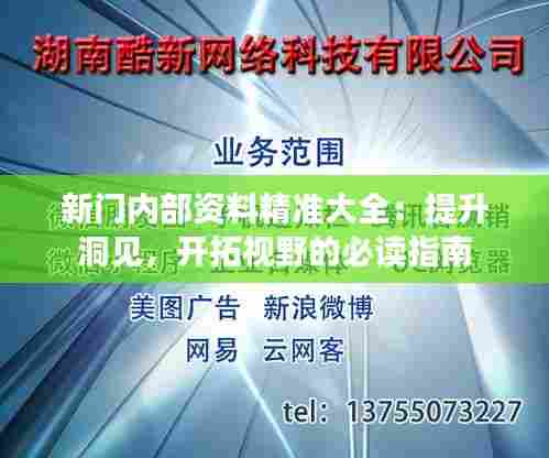 新门内部资料精准大全:提升洞见,开拓视野的必读指南