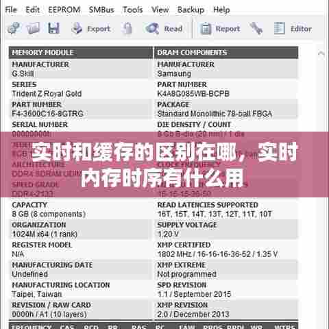 实时和缓存的区别在哪,实时内存时序有什么用