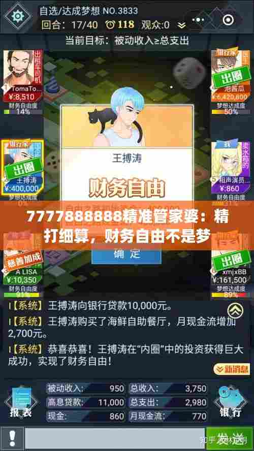7777888888精准管家婆：精打细算，财务自由不是梦