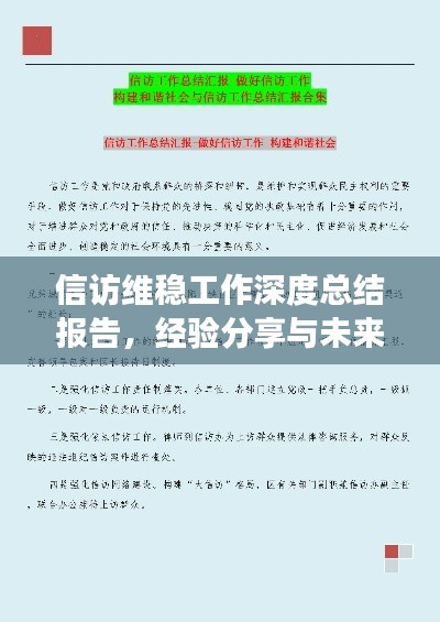 信访维稳工作深度总结报告,经验分享与未来展望