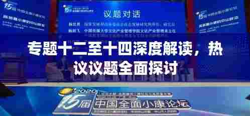 专题十二至十四深度解读，热议议题全面探讨