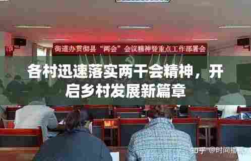 各村迅速落实两干会精神,开启乡村发展新篇章