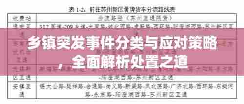 乡镇突发事件分类与应对策略,全面解析处置之道
