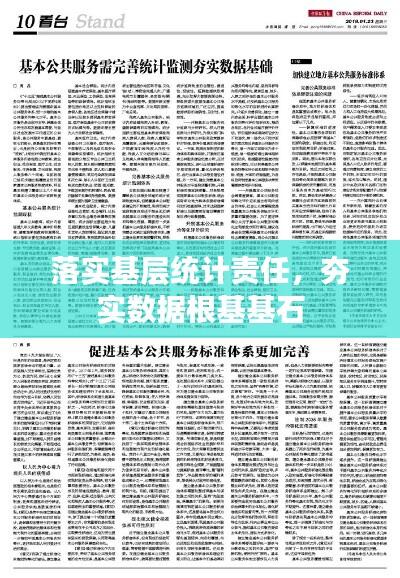 落实基层统计责任,夯实数据根基基石