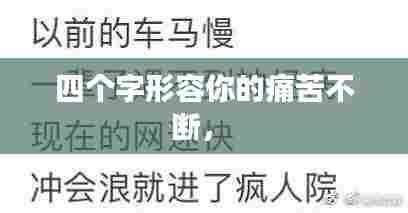 四个字形容你的痛苦不断,