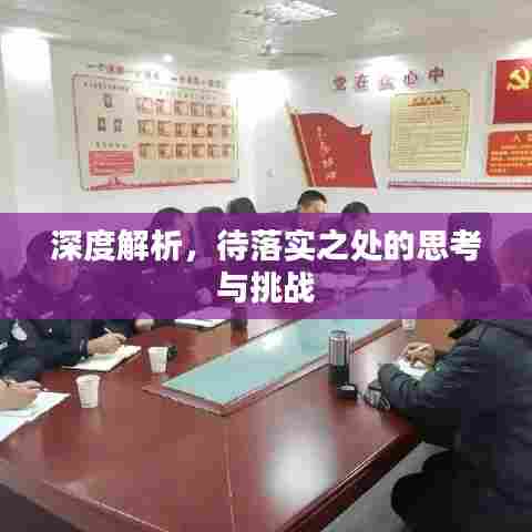 深度解析,待落实之处的思考与挑战