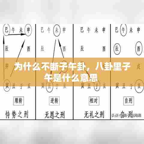为什么不断子午卦,八卦里子午是什么意思