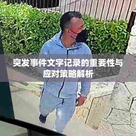 突发事件文字记录的重要性与应对策略解析