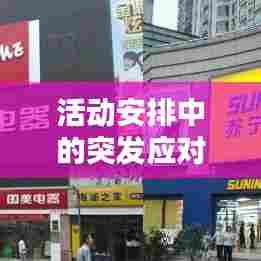 活动安排中的突发应对，策略与准备之道