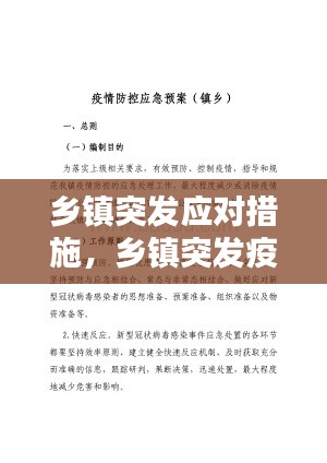 乡镇突发应对措施,乡镇突发疫情应急处置预案