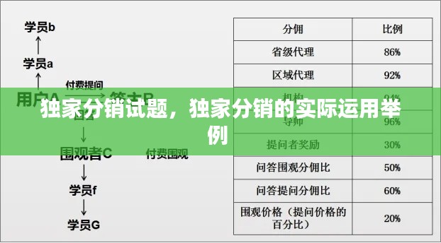 独家分销试题,独家分销的实际运用举例