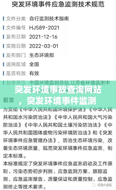 突发环境事故查询网站，突发环境事件监测 