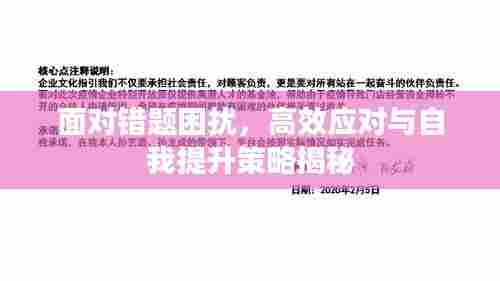 面对错题困扰，高效应对与自我提升策略揭秘