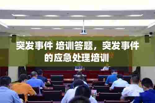 突发事件 培训答题,突发事件的应急处理培训