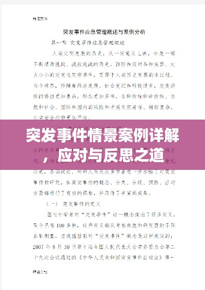 突发事件情景案例详解,应对与反思之道