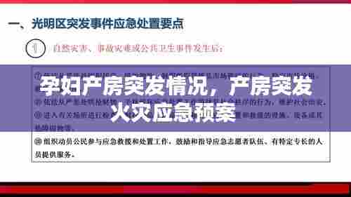 孕妇产房突发情况,产房突发火灾应急预案